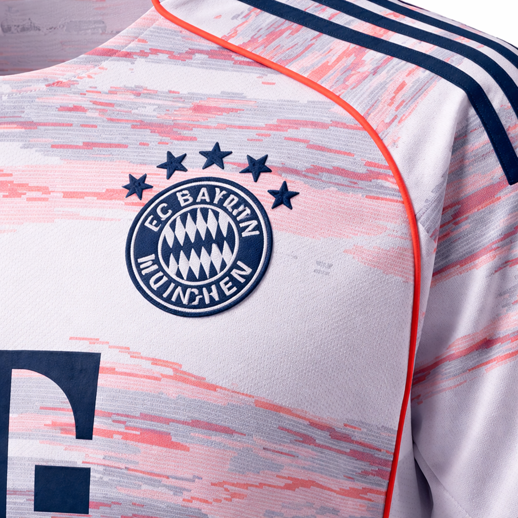 FC Bayern 25/26 Away Jersey – “Arctic Pulse” Edition