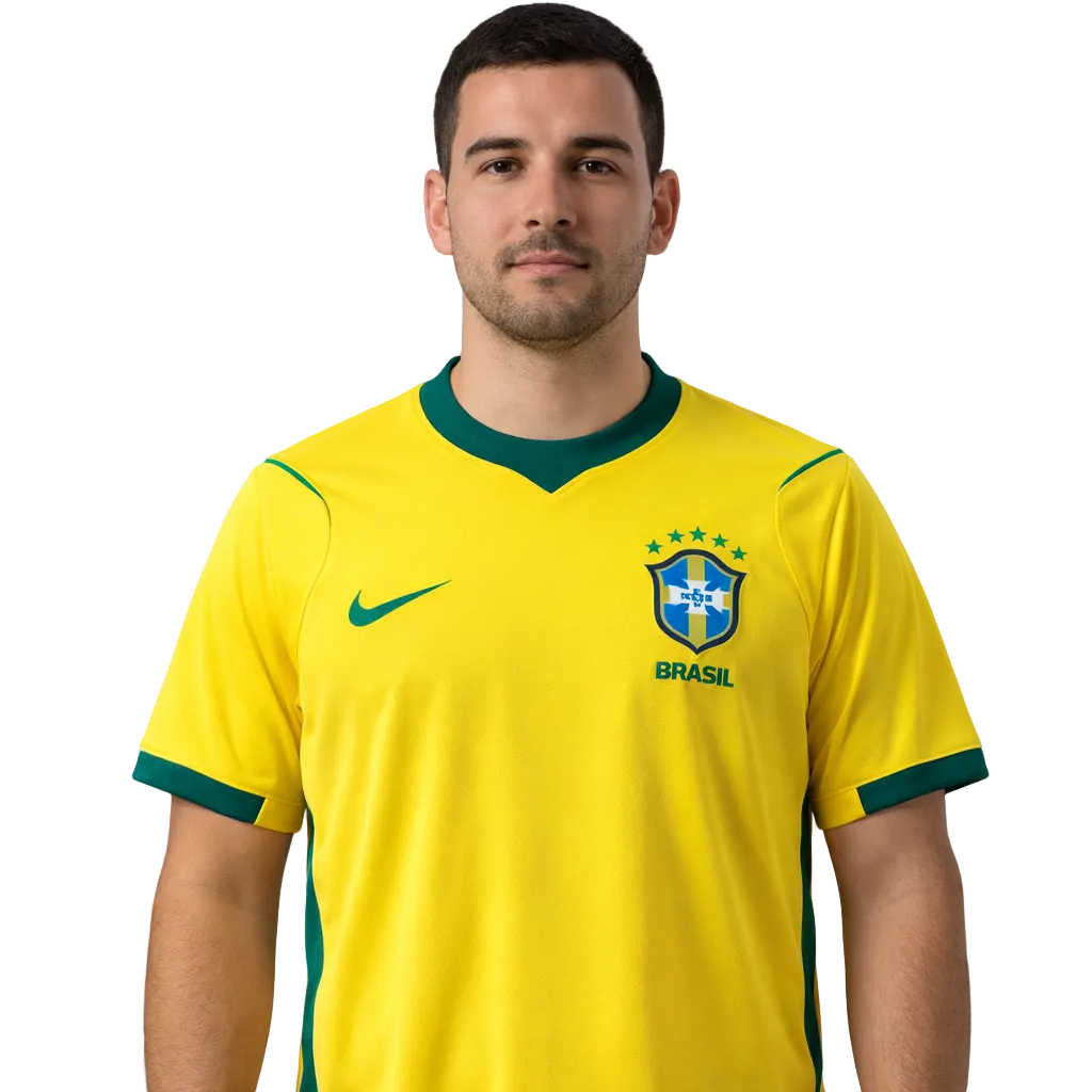 Brazil National Team 2026 World Cup Home Fan Jersey - 5-Star Edition