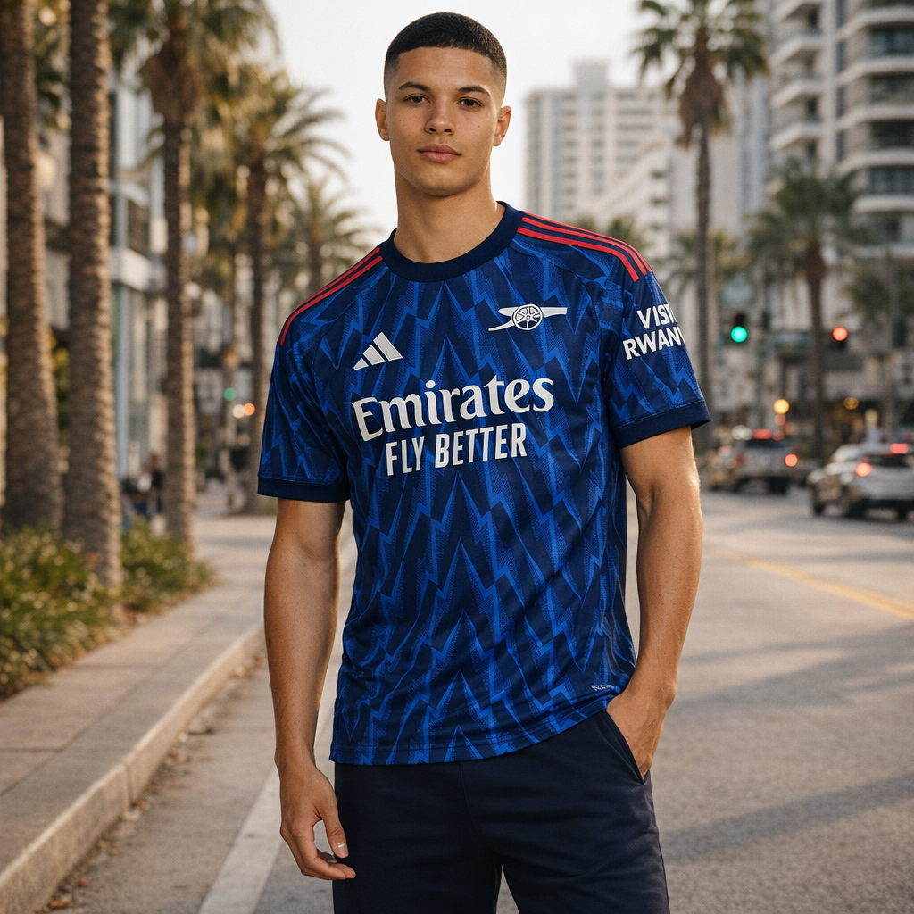 Arsenal Away Jersey – "Blue Bolt Heritage Edition" 25/26
