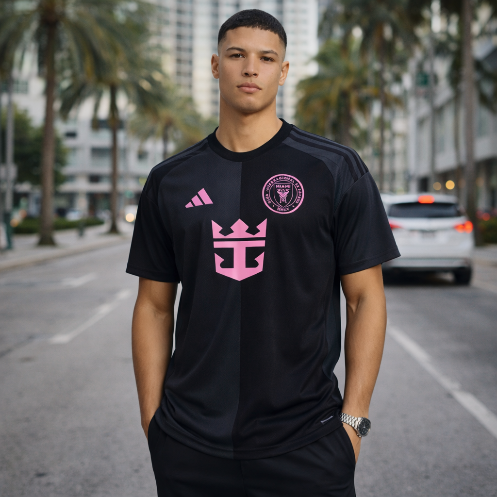 Inter Miami CF 2025/26 Away Jersey - "Night Heron" Black & Pink Edition