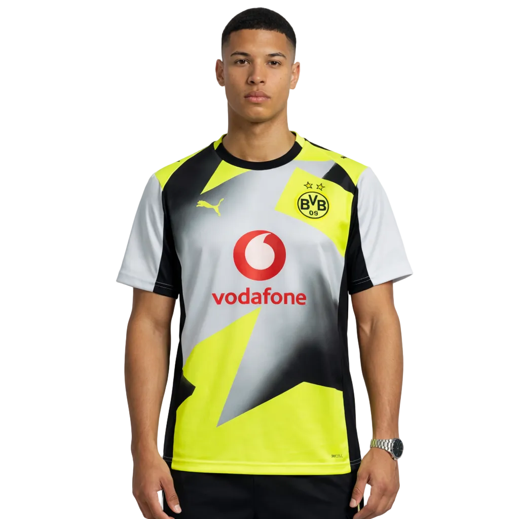 Borussia Dortmund 25/26 Away Jersey – "Voltage Prism" Edition