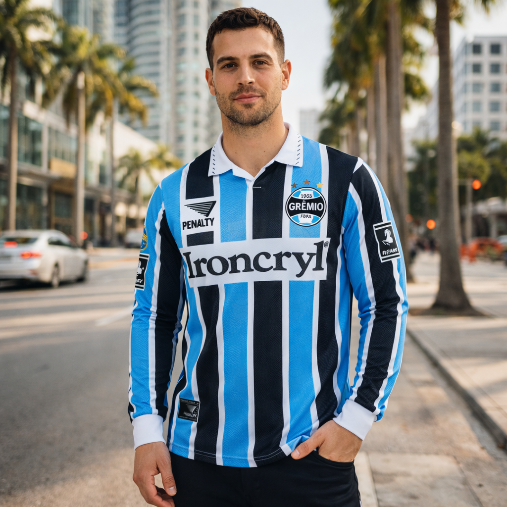 Grêmio 1997/98 Home Long Sleeve Retro Jersey – Tricolor Legacy Edition