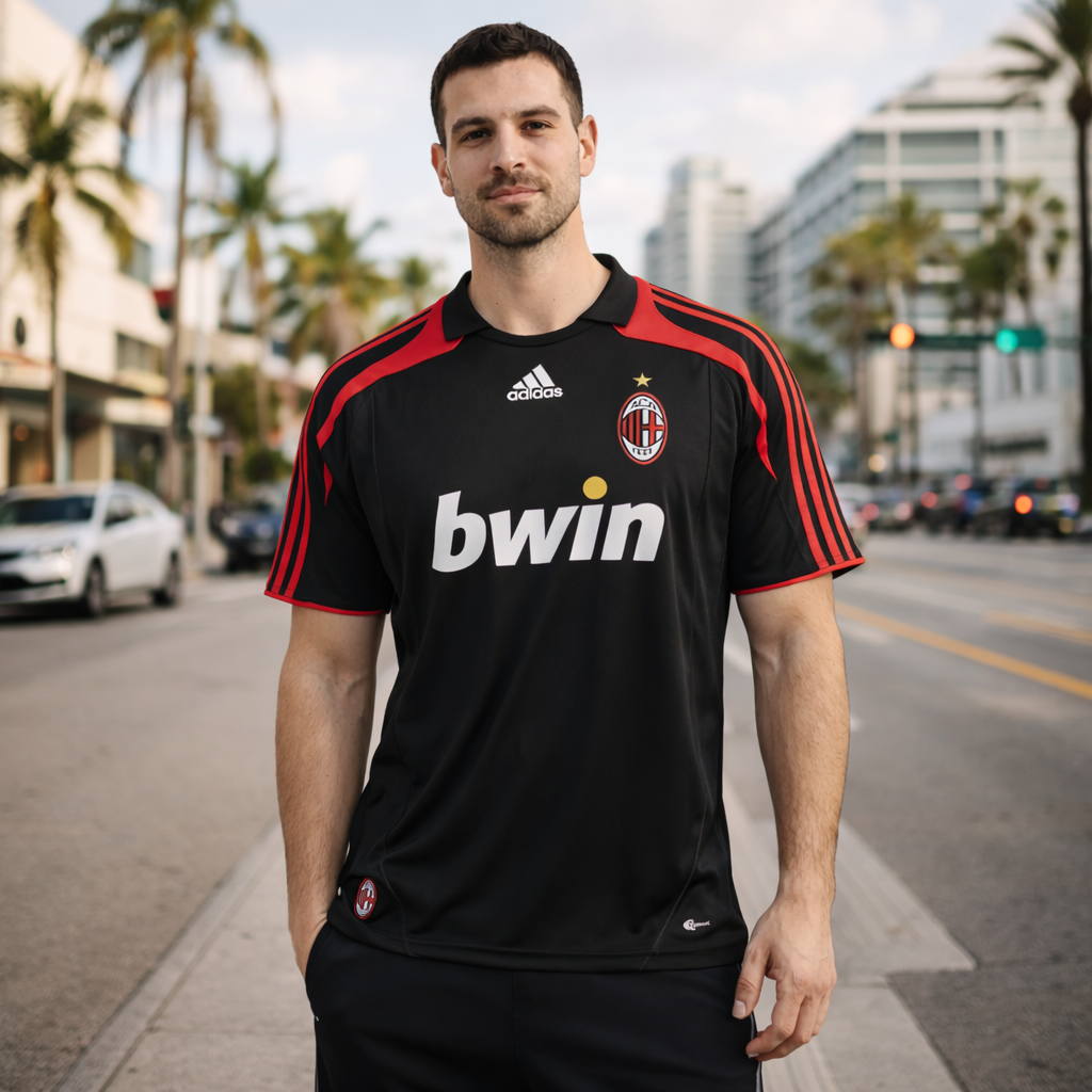AC Milan 2007/08 Third Away Retro Jersey – Rossoneri European Edition