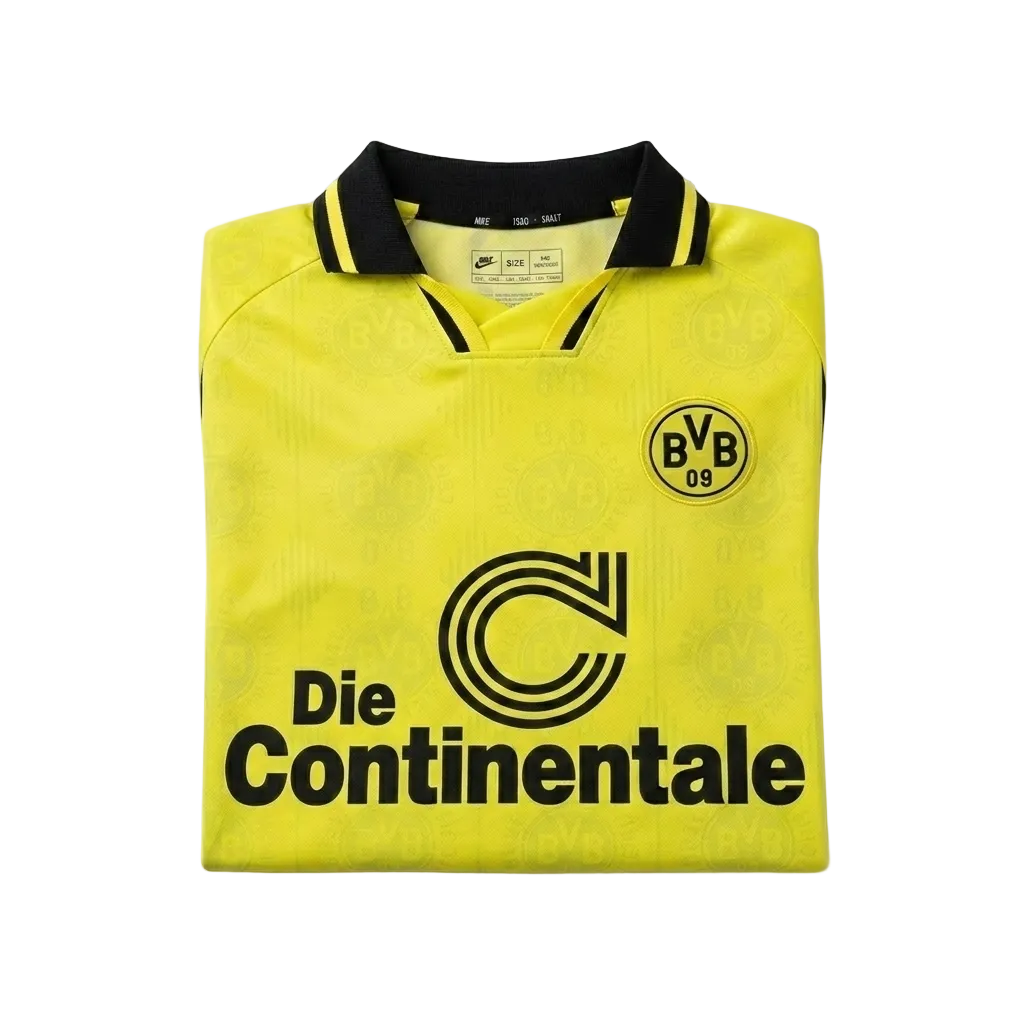 Dortmund 1996/97 Home Long Sleeve Retro Jersey – Champions Edition