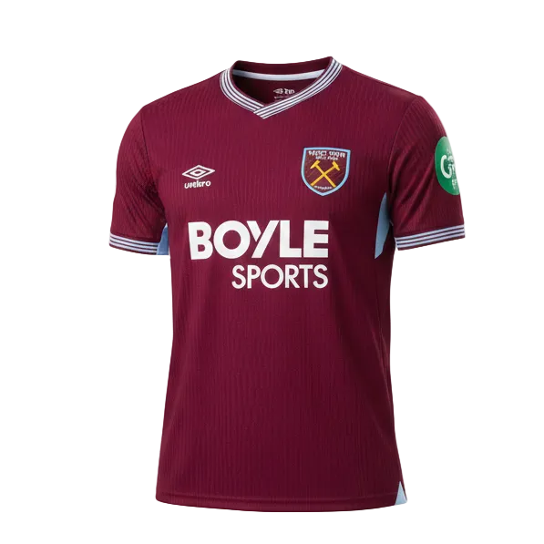 West Ham United Umbro 2025/26 Home Jersey – Claret