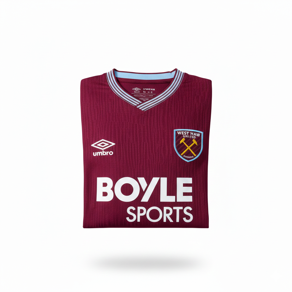 West Ham United Umbro 2025/26 Home Jersey – Claret