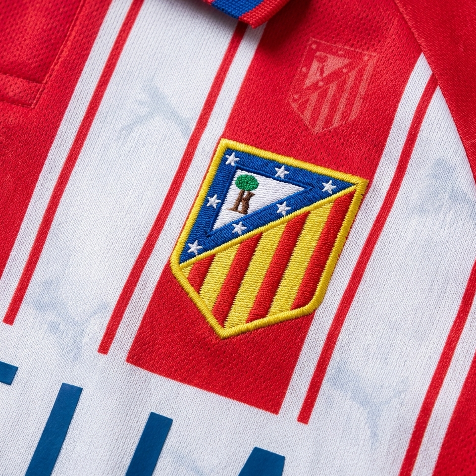 Atletico Madrid 1994/95 Home Long Sleeve Retro Jersey - 90s Glory Edition