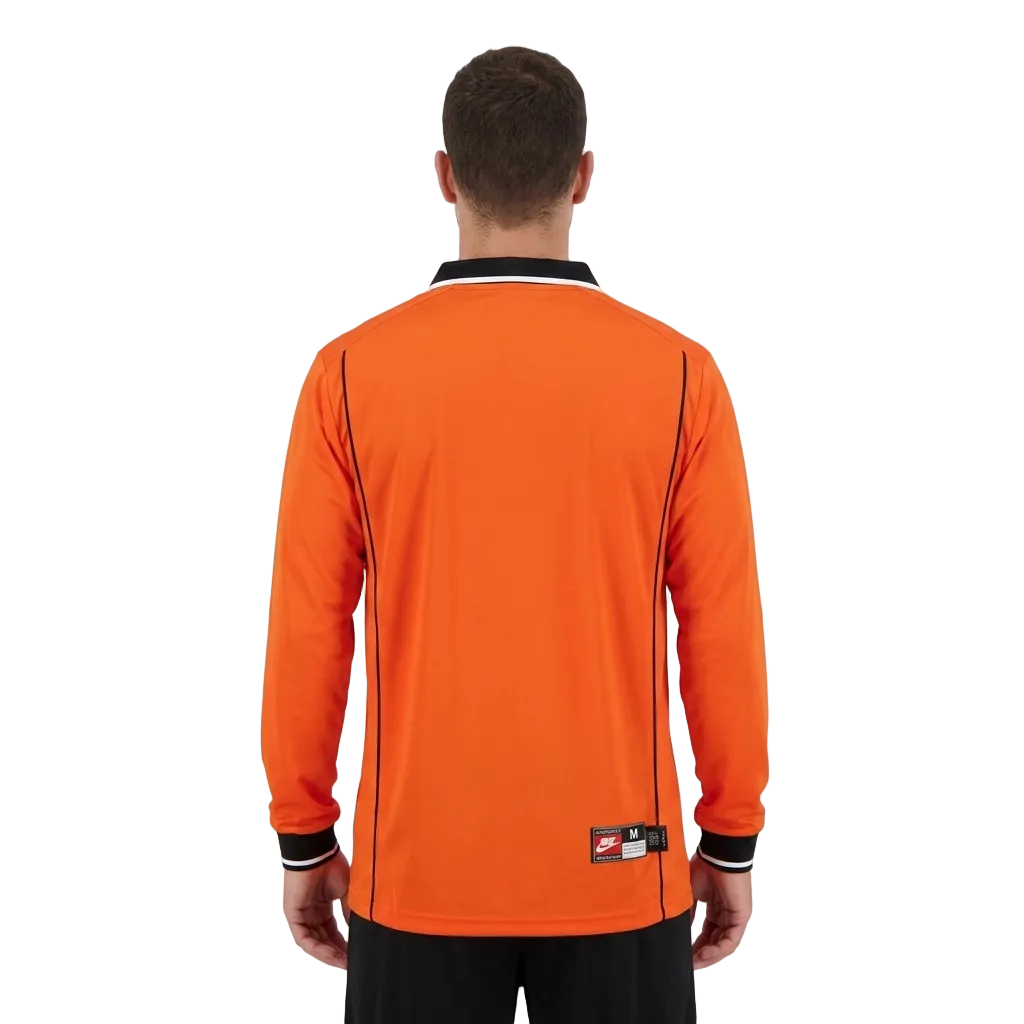 Netherlands 1998 Home Long Sleeve Retro Jersey – Oranje Mastery Edition