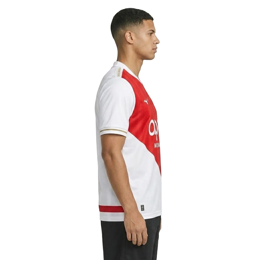AS Monaco 25/26 Home Jersey – Principality Diagonal Edition