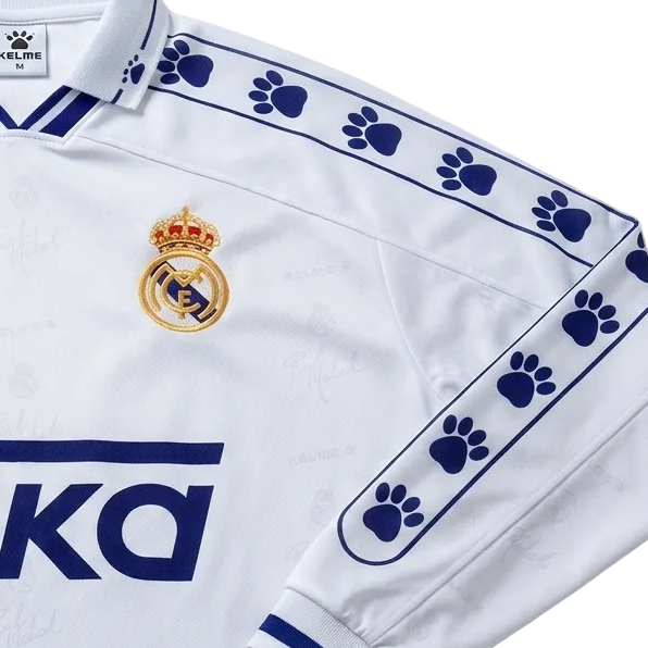 Real Madrid 1994/96 Home Long Sleeve Retro Jersey – Galáctico Legacy Edition