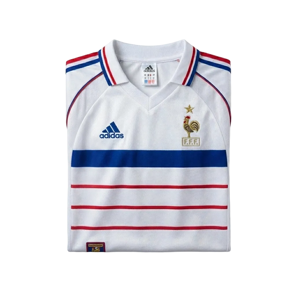 France 1998 Away Retro Jersey – Les Bleus Triumph Edition