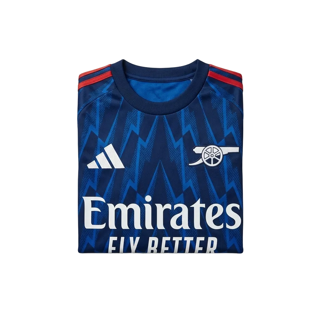 Arsenal Away Jersey – "Blue Bolt Heritage Edition" 25/26