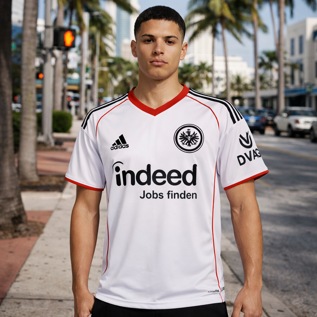 Eintracht Frankfurt 25/26 Away Jersey – "White Eagle" Edition