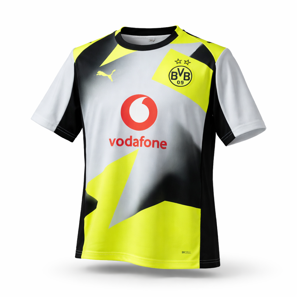 Borussia Dortmund 25/26 Away Jersey – "Voltage Prism" Edition