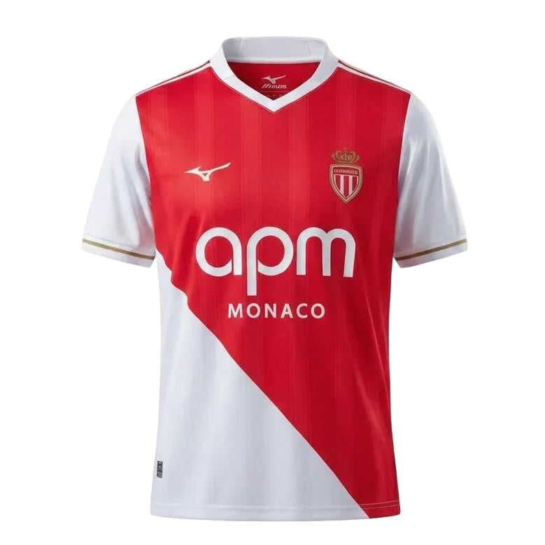 AS Monaco 25/26 Home Jersey – Principality Diagonal Edition