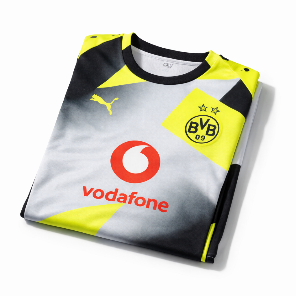 Borussia Dortmund 25/26 Away Jersey – "Voltage Prism" Edition
