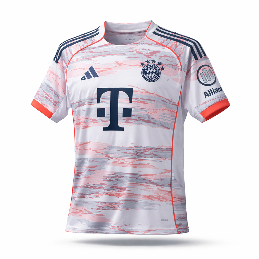 FC Bayern 25/26 Away Jersey – “Arctic Pulse” Edition