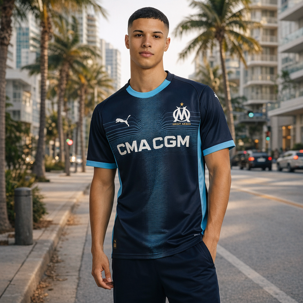 Olympique de Marseille 25/26 Away Jersey – “Midnight Surge” Edition