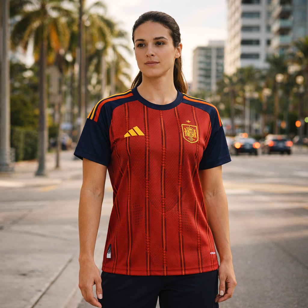 Spain World Cup 2026 Women's Home On Field Jersey