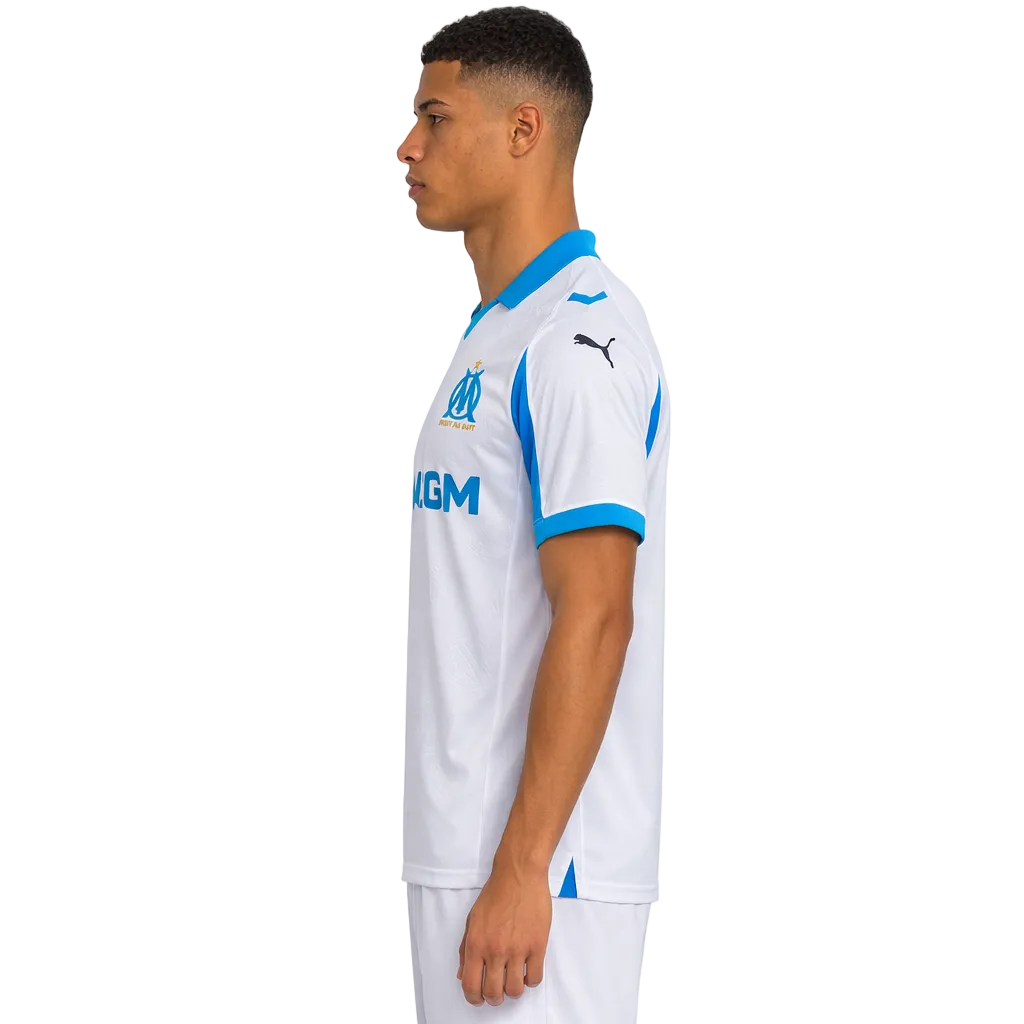 Olympique de Marseille 25/26 Home Jersey – “Mediterranean Crest” Edition
