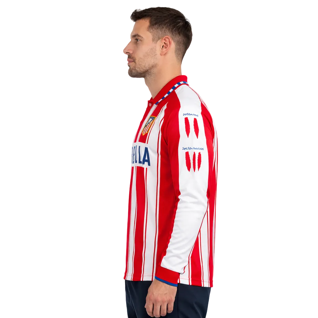 Atletico Madrid 1994/95 Home Long Sleeve Retro Jersey - 90s Glory Edition
