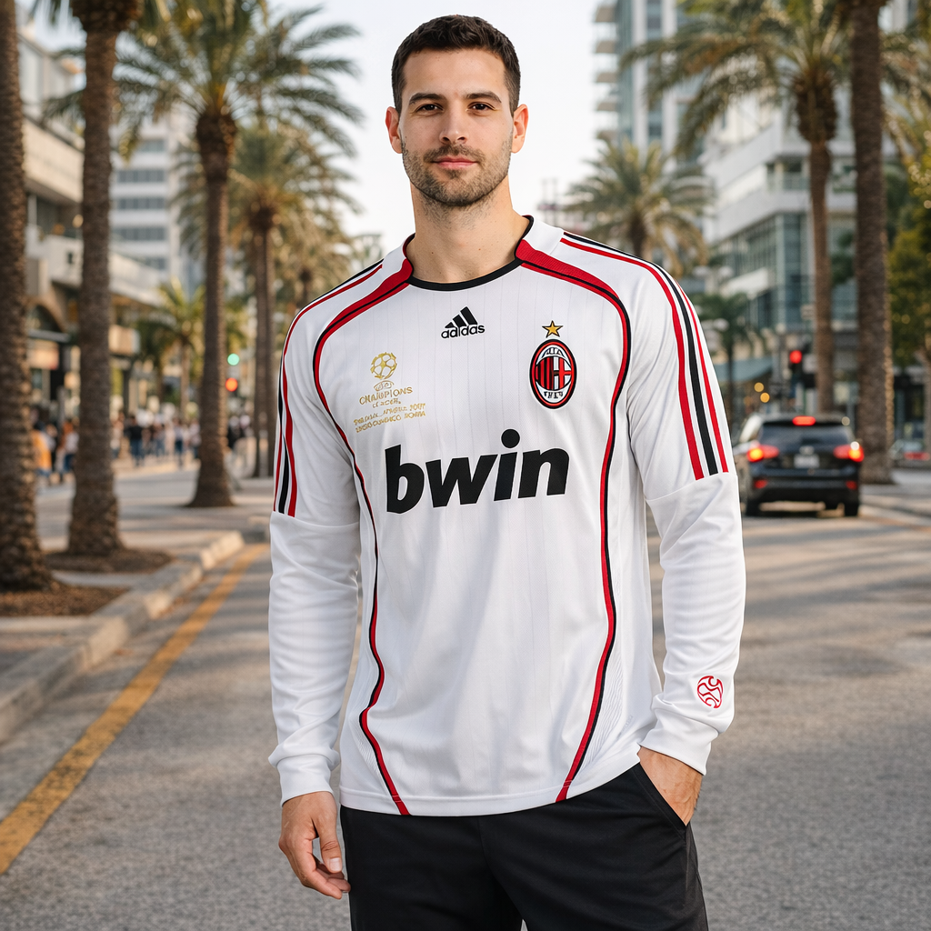 AC Milan 2006/07 Away Long Sleeve Retro Jersey