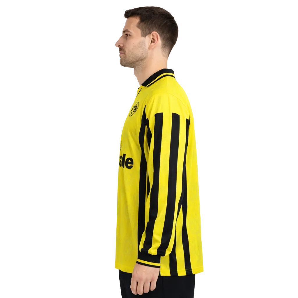 Dortmund 1996/97 Home Long Sleeve Retro Jersey – Champions Edition