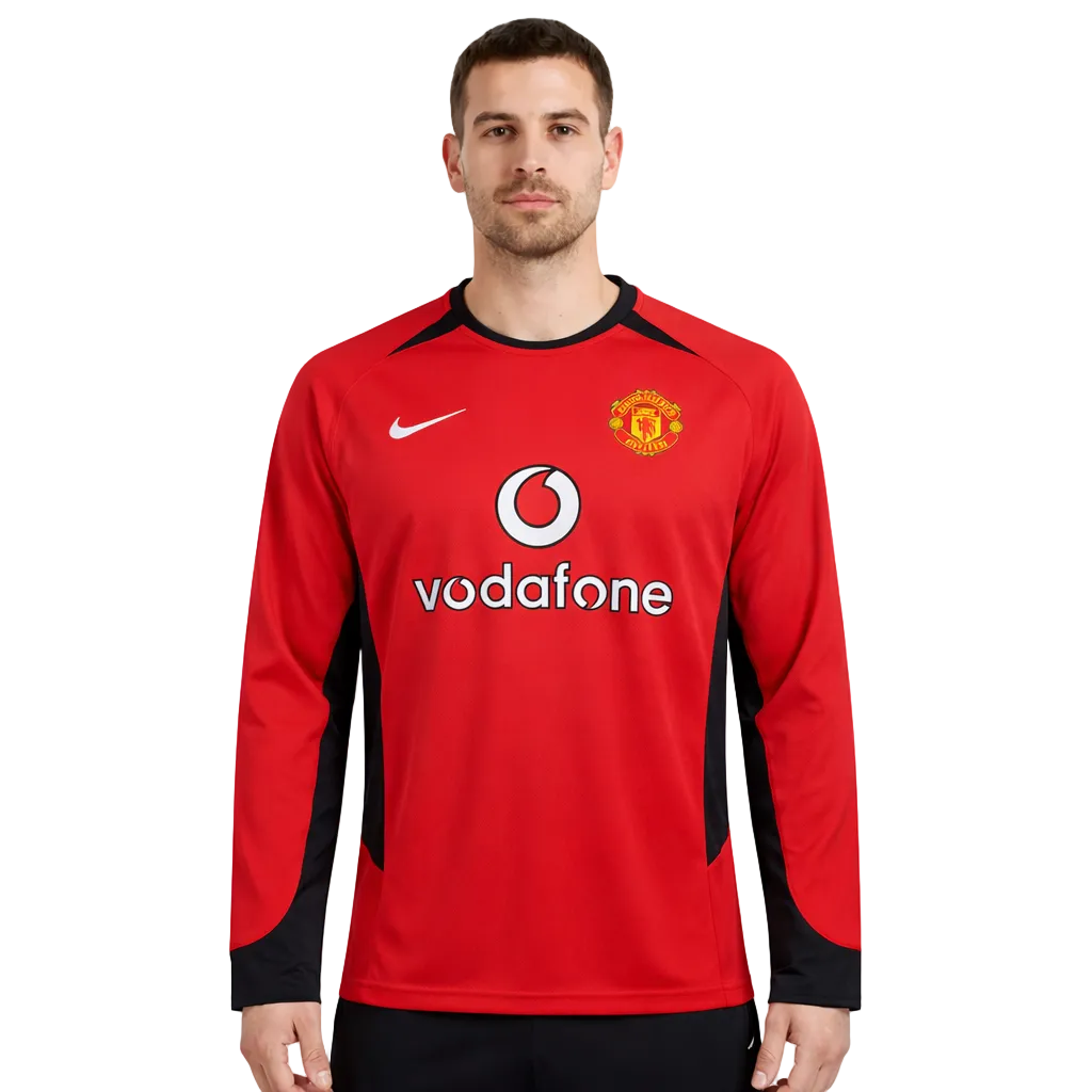 Manchester United 2002/04 Home Long Sleeve Retro Jersey – Glory Edition