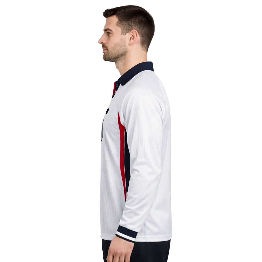 England 1998 Home Long Sleeve Retro Jersey – Three Lions Legacy Edition