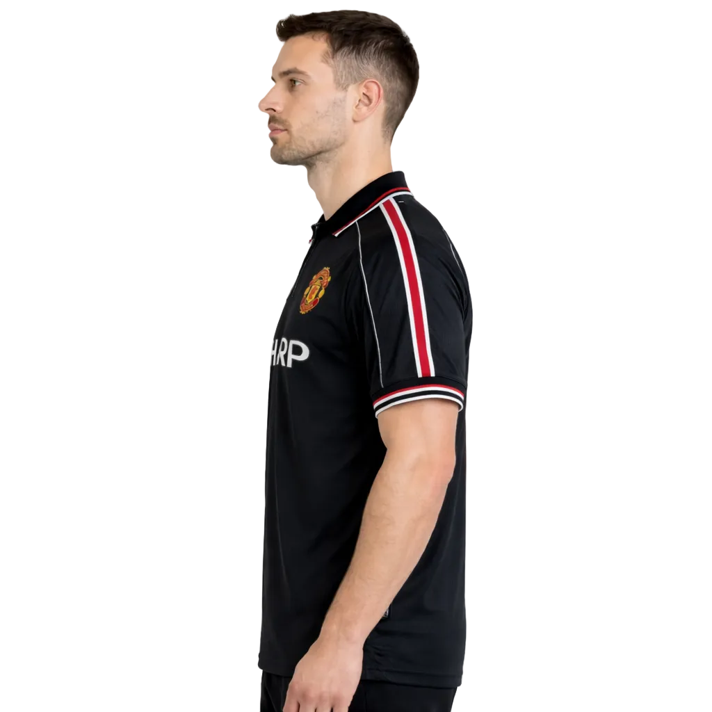 Manchester United 1998/99 Black Retro Jersey – Theatre of Dreams Edition