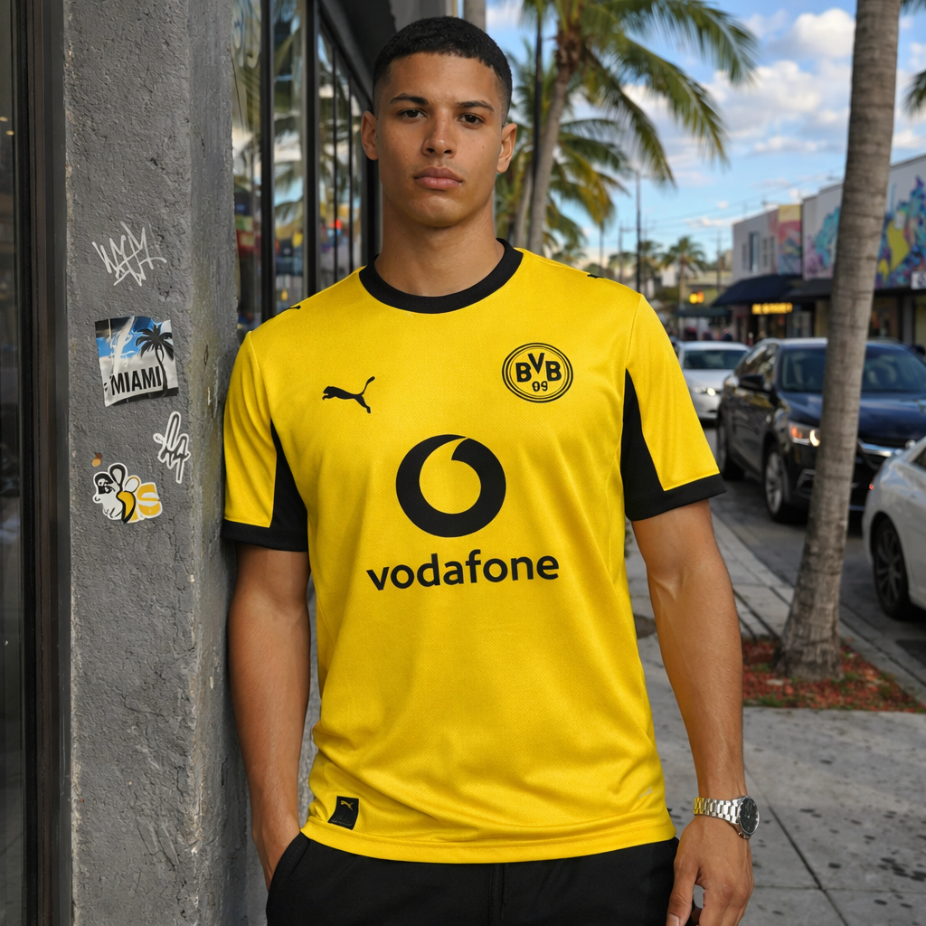 Borussia Dortmund 25/26 Home Jersey – "Cyber Yellow" Edition