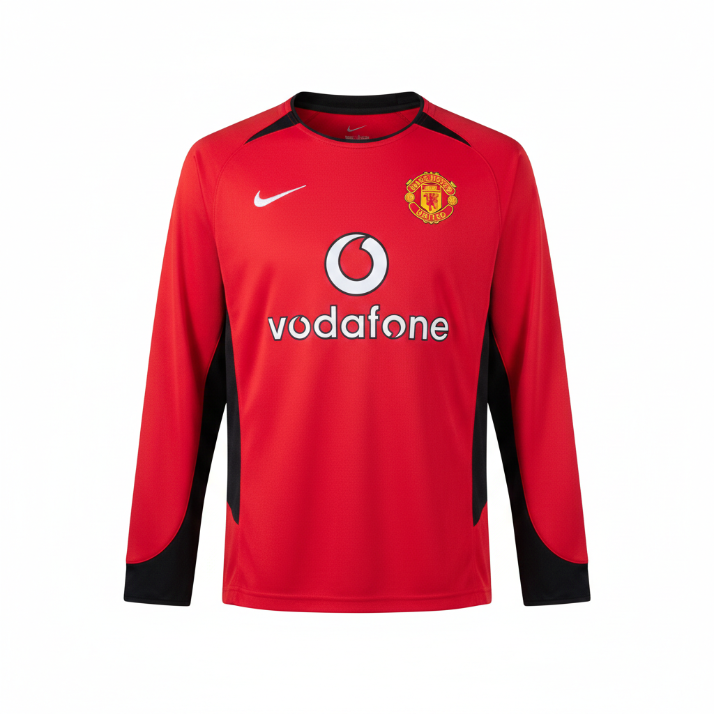 Manchester United 2002/04 Home Long Sleeve Retro Jersey – Glory Edition