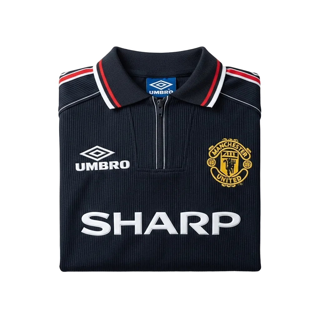 Manchester United 1998/99 Black Retro Jersey – Theatre of Dreams Edition