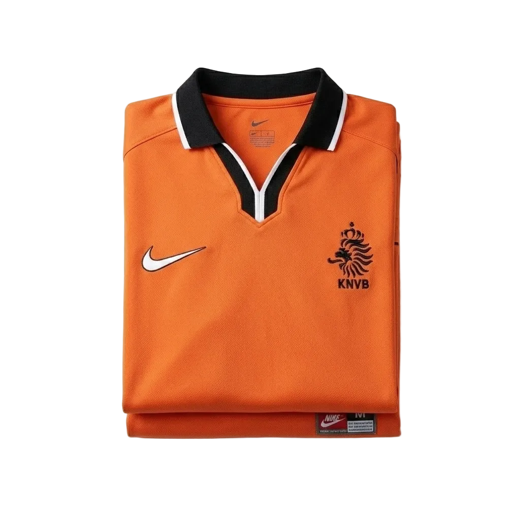 Netherlands 1998 Home Long Sleeve Retro Jersey – Oranje Mastery Edition