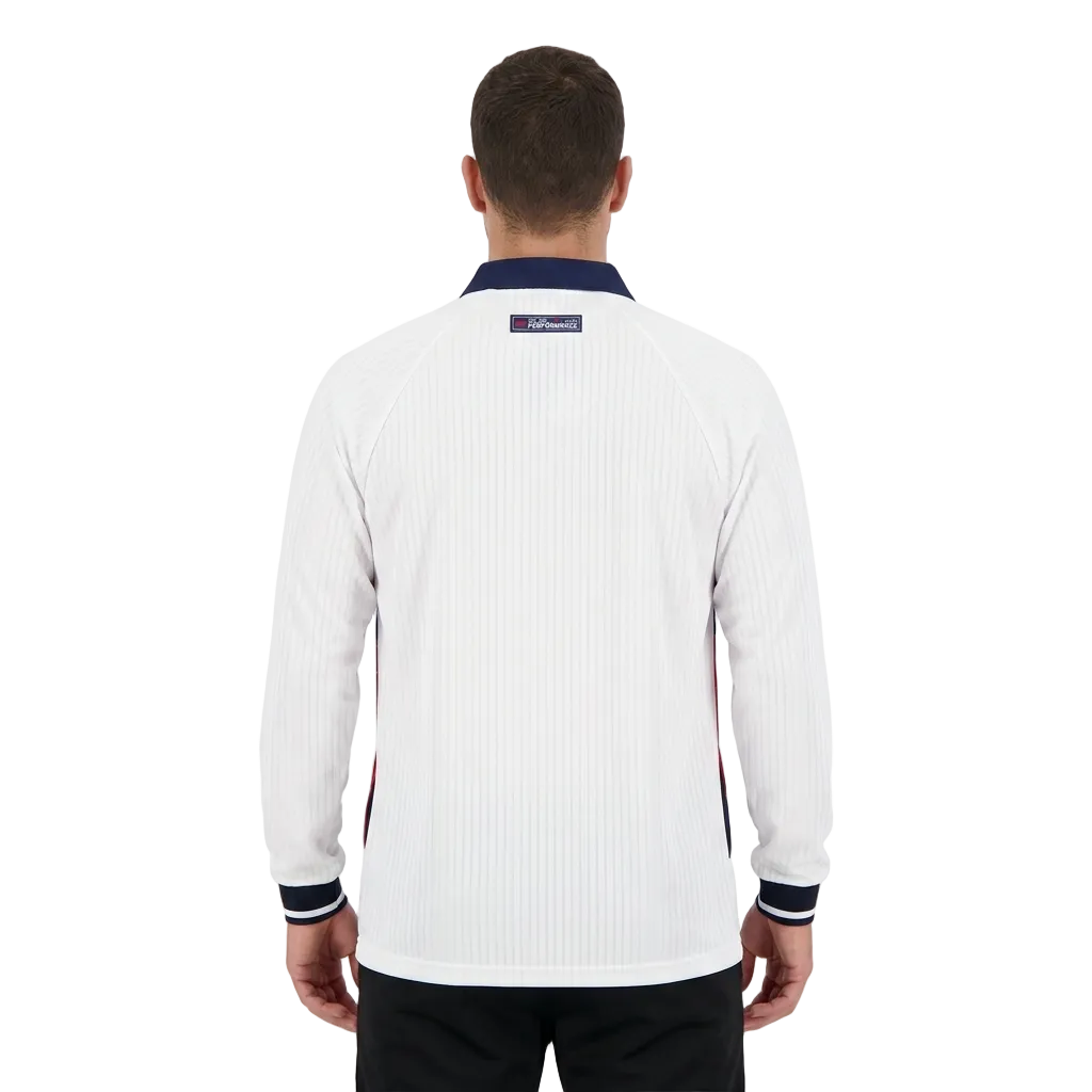 England 1998 Home Long Sleeve Retro Jersey – Three Lions Legacy Edition