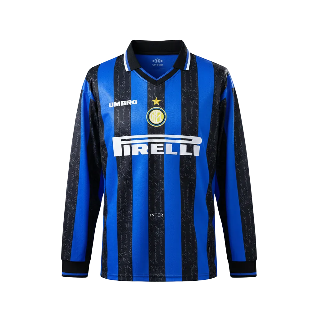 Inter Milan 1997/98 Home Long Sleeve Retro Jersey - Golden Era Edition