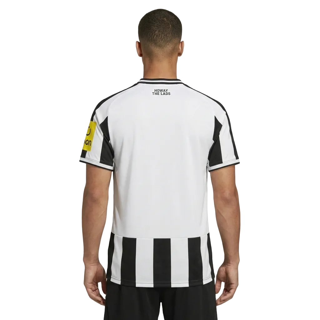Newcastle United adidas 2025/26 Home Patch Jersey - Black/White