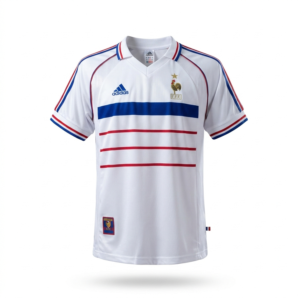 France 1998 Away Retro Jersey – Les Bleus Triumph Edition