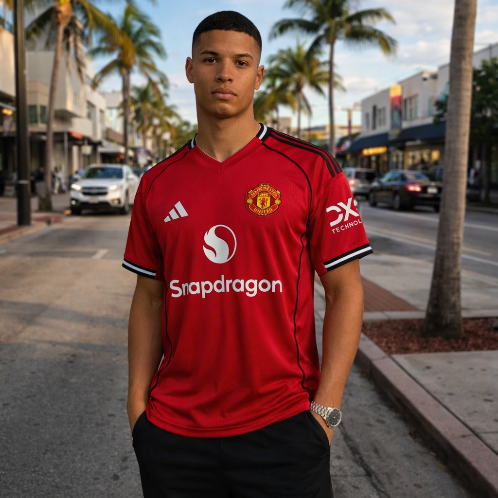 Manchester United 25/26 Home Jersey - "Snapdragon" Edition