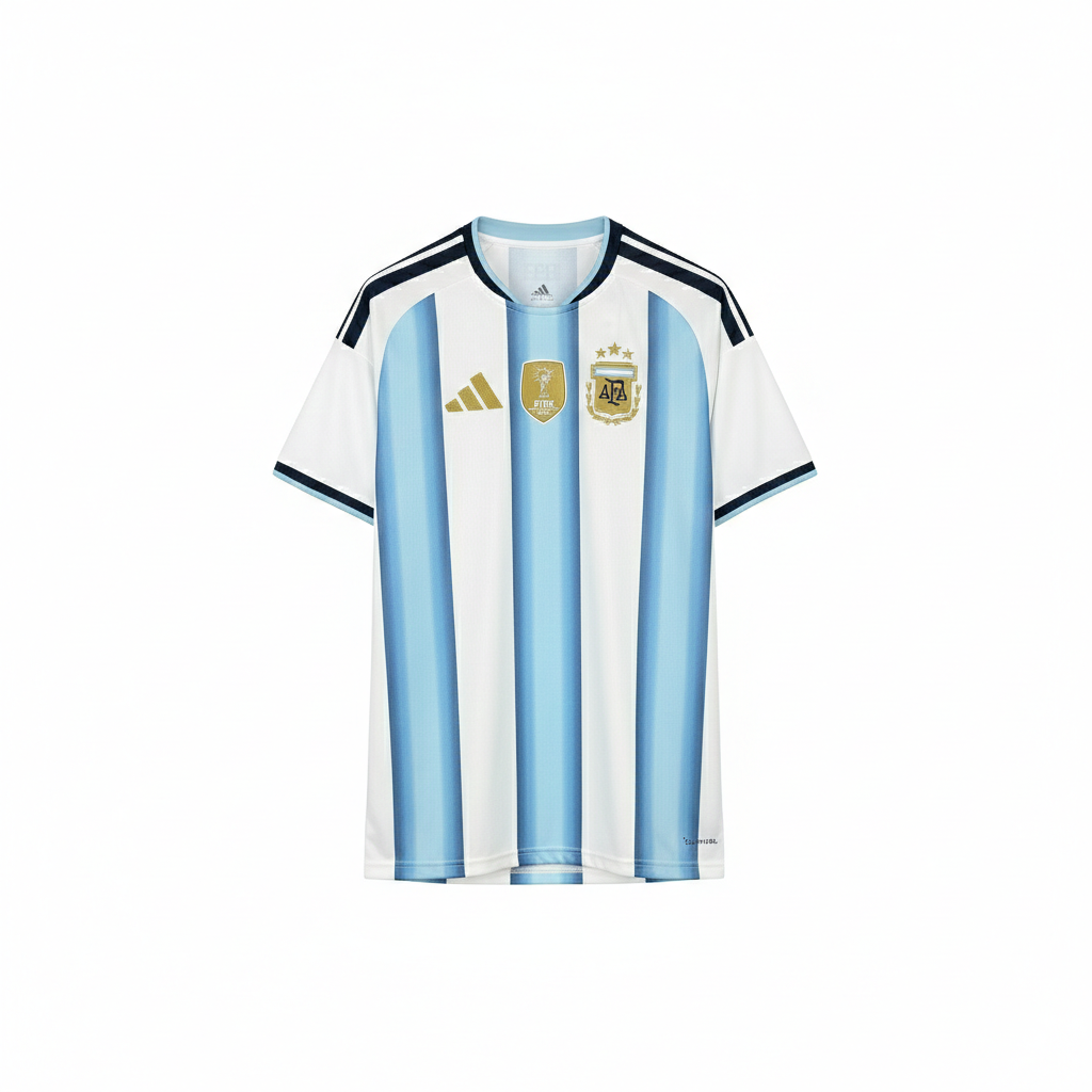 Argentina National Team 2026 World Cup Home Fan Jersey - 3-Star Edition